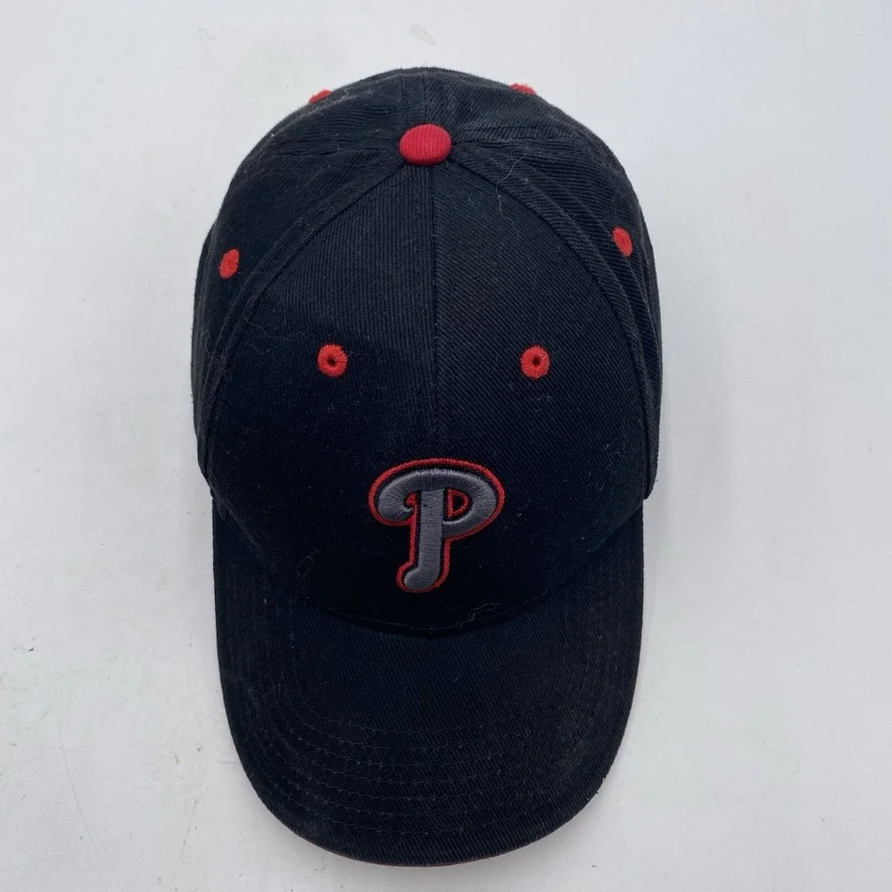 Philadelphia‎ Phillies Youth Hat Black Strapback Adjustable VGC Fan Favorite